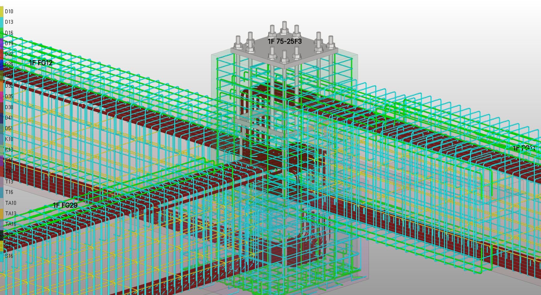 Ví dụ mô hình cốt thép BuilderHub-R